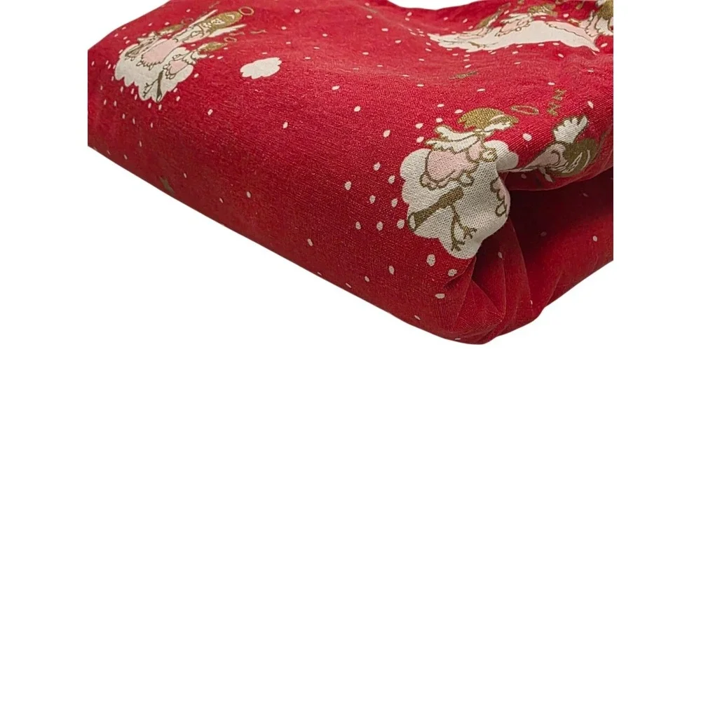 Södahl Denmark Vintage Red Christmas Angel Christmas Cotton Tablecloth Rectangle